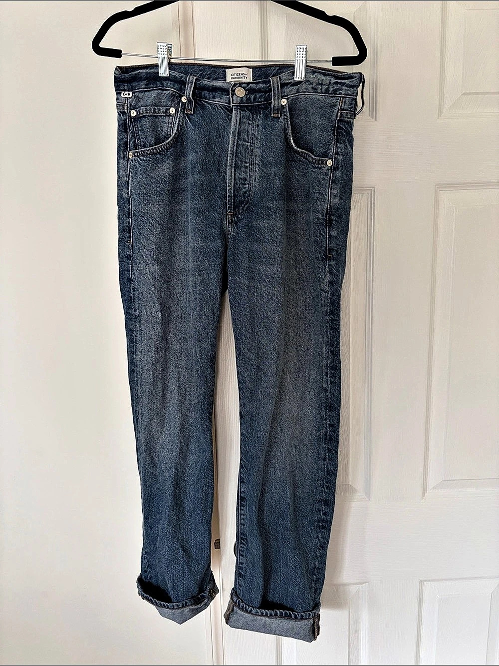 Citizens of Humanity Barretta Straight Leg Jeans in Blue Waist 28
